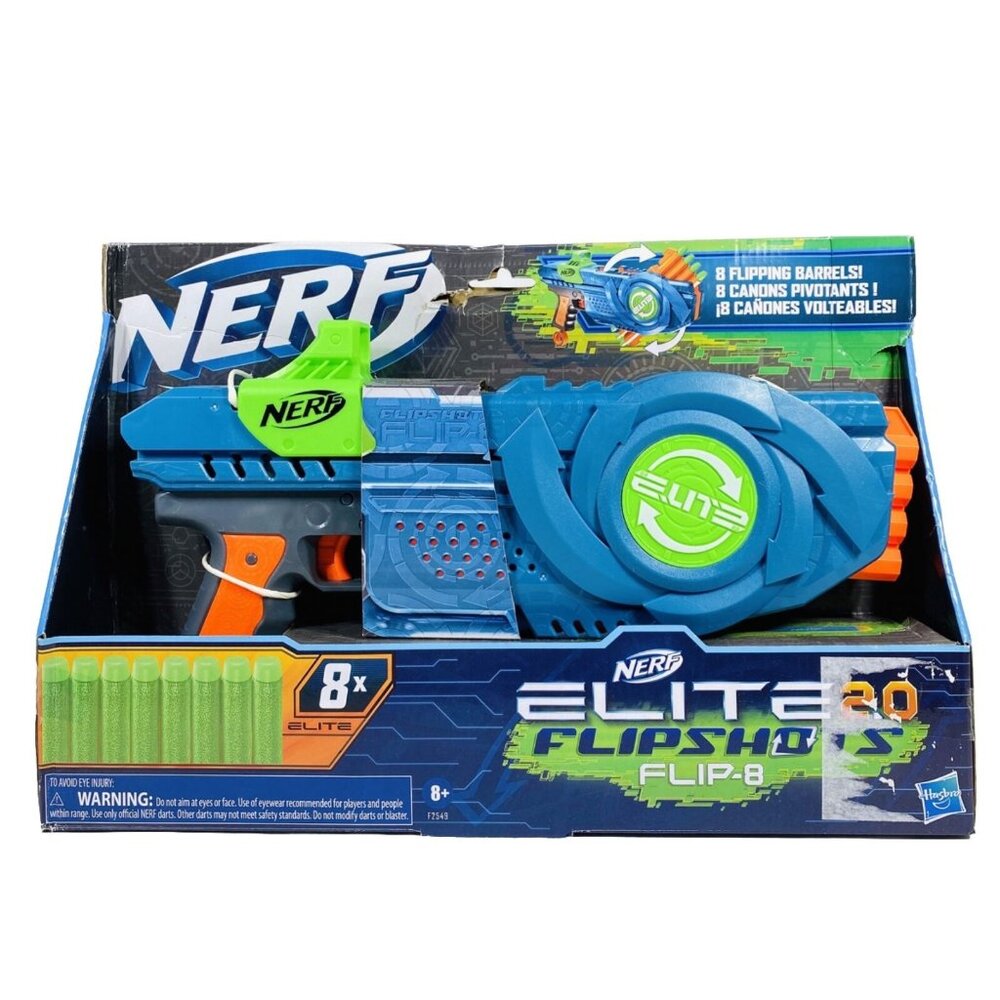 Nerf Elite 2.0 Flipshots Flip-8 Blaster With 8 Nerf Darts